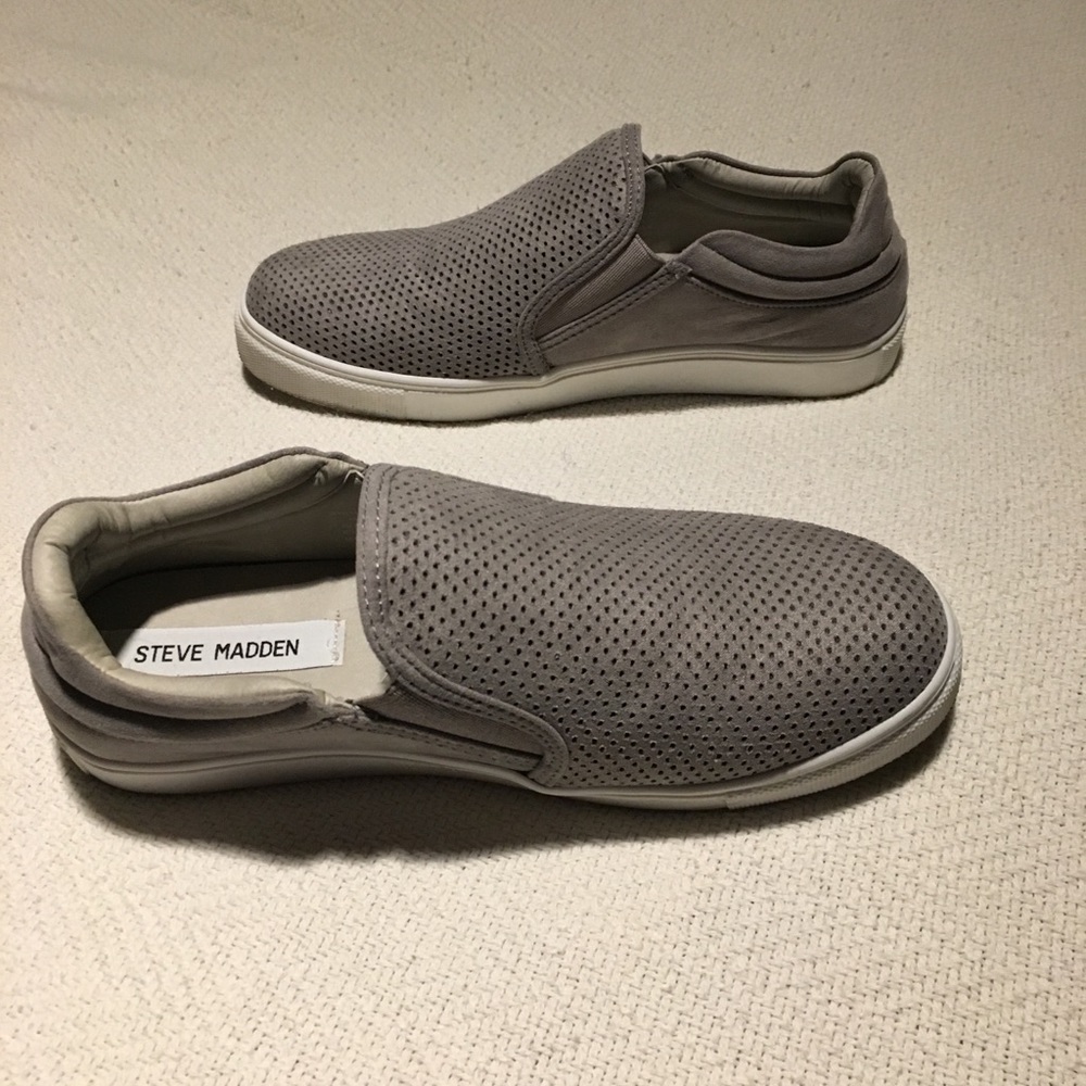 Steve Madden Grey Slip-on